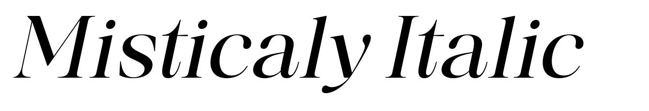 Misticaly Italic